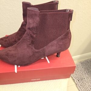 Impo Burgundy Ankle Booties